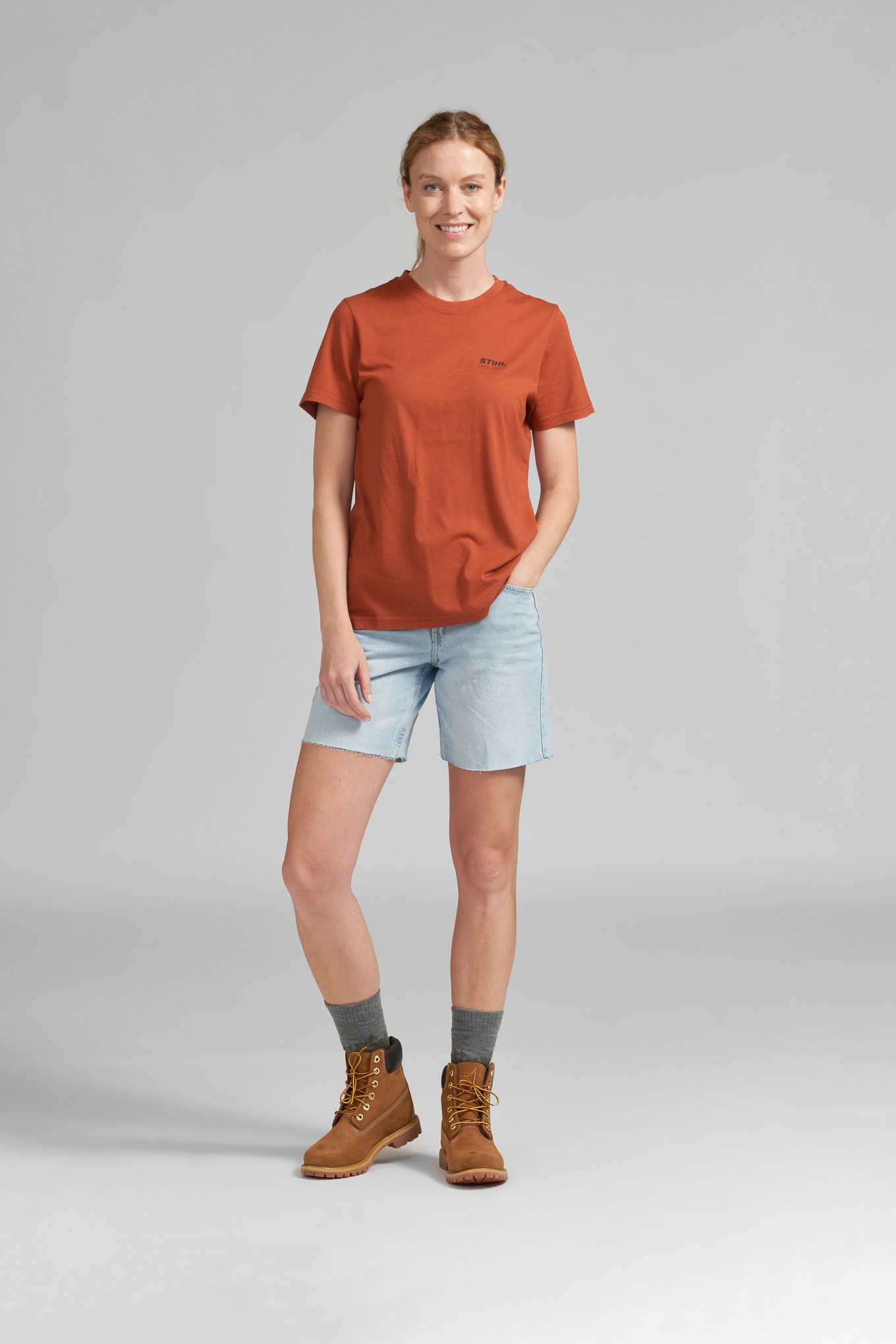 Bluzë për femra BASIC portokalli