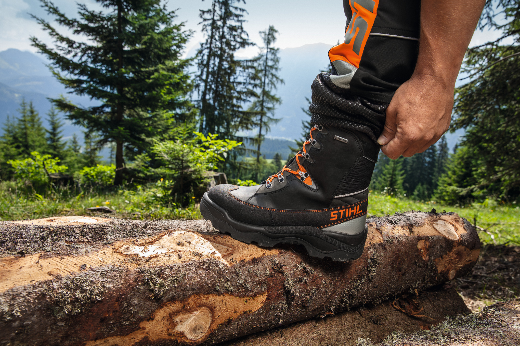 Çizme lëkure për druvar DYNAMIC GTX